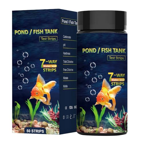 NPYQ Aquarium Teststreifen 50 Stück Einfaches Testen Der Chlorhärte Alkalität Karbonat Teststreifen Für Die Wasserqualität Von Aquarien Chlor Teststreifen von NPYQ