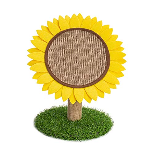 Neues Heimtierbedarf, Sisal-Material, Katzen-Kratzbrett, niedliche Sonnenblumenform, Katzen-Klettergerüst, Welpen-Schleifklaue, Hunde- und Katzenspielzeug von NSIBAN