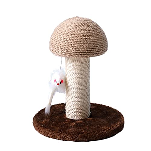 New Pet Products Sisal-Seilschaft, EIN Holzrahmen für Spielzeug, Katzen, Schaber mit Ebenen, Leiterrahmen für Toy Mushroom Fitness Kitty Post von NSIBAN