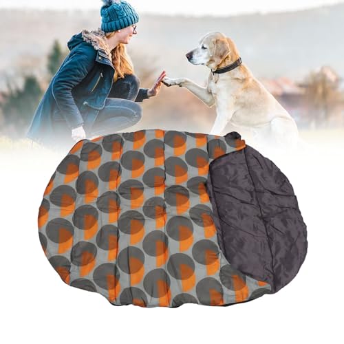 NSXAYIWE Outdoor-Hundebett, tragbares Reise-Hundebett mit Tragetasche, wasserdichter Hundeschlafsack, Rollbox-Matte für kleine, mittelgroße und große Hunde von NSXAYIWE