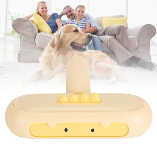 NSXAYIWE Tierhaarentferner, doppelseitige Fusselrolle, Tierhaarentfernungswerkzeug mit ergonomischem Griff, tragbarer Hundehaarentferner für Couch, Möbel, Teppich, Kleidung (Yellow) von NSXAYIWE