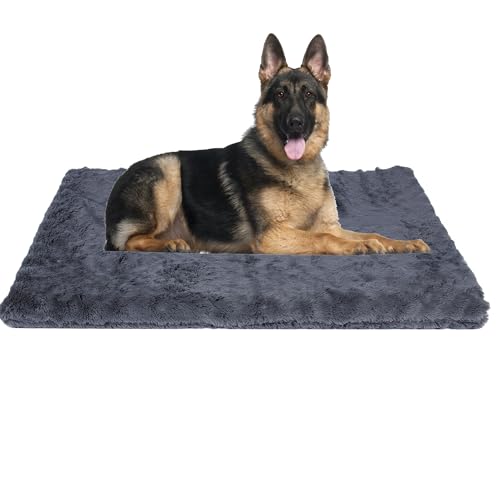 NTM Enterprise Orthopädisches Hundebett, waschbares Hundekissen für Grosse Hunde, rutschfest, grau, 119cm (deep Gray) von NTM Enterprise