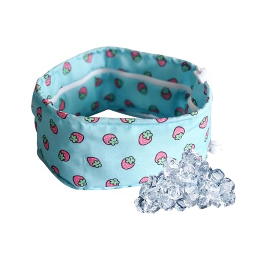 NUDGE Kühlendes Halsband für Hunde, verstellbarer Hundehalswickel, verstellbares Halsband für Wärmeentlastung im Sommer von NUDGE