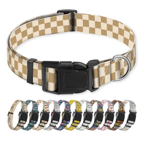 NUGGHU Hundehalsband, niedliches Welpenhalsband, lustiges Haustierhalsband, verstellbar, weich, für mittelgroße Hunde, Grün / Weiß kariert NUGGHU Hundehalsband, niedliches Welpenhalsband, lustiges Haustierhalsband, verstellbar, weich, für mittelgroße Hunde, Grün / Weiß kariert von NUGGHU