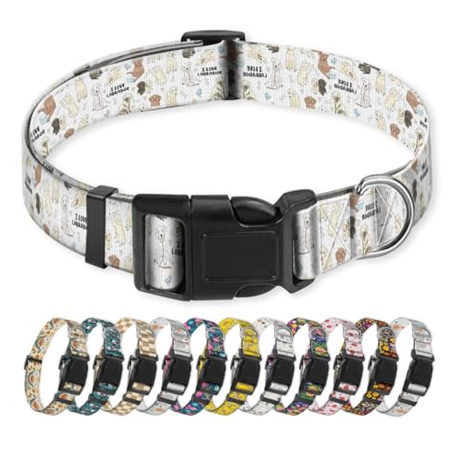 NUGGHU Hundehalsband, niedliches Welpenhalsband, lustiges Haustierhalsband, verstellbar, weich, für mittelgroße Hunde, niedliche weiße Hunde NUGGHU Hundehalsband, niedliches Welpenhalsband, lustiges Haustierhalsband, verstellbar, weich, für mittelgroße Hunde, niedliche weiße Hunde von NUGGHU