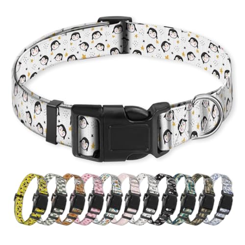 NUGGHU Hundehalsband, niedliches Welpenhalsband, lustiges Haustierhalsband, verstellbare weiche Hundehalsbänder für große Hunde, niedliche Pinguine NUGGHU Hundehalsband, niedliches Welpenhalsband, lustiges Haustierhalsband, verstellbare weiche Hundehalsbänder für große Hunde, niedliche Pinguine von NUGGHU