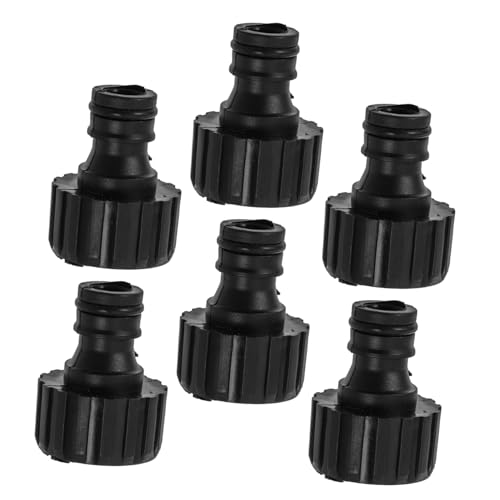 NULYLU 6er Set Universal Wasserhahn Adapter Schnelle Verbindung Für Gartenschläuche Einfache Installation Kompatibel Mit Standard Wasserleitungen Für Und Garten von NULYLU