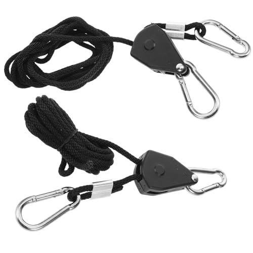 NULYLU Verstellbarer Seilaufhänger Für Pflanzenlicht Robuste Ratschen Mit Aluminiumhülsen Für Effektives Wachsen Heavy Duty Ratchet Rope Hanger Für Zimmerpflanzen von NULYLU