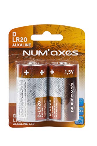 NUM`axes 81881 Ersatzbatterien 2 x D LR20 alkaline - 1.5 V von NUM'AXES