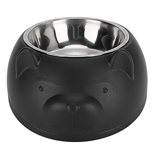 Edelstahl Haustierkatze Hundefutter Wasser Schüssel Nicht überrutschen (Stainless Steel Bowl) von NUMNBE