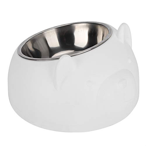 Edelstahl Haustierkatze Hundefutter Wasser Schüssel Nicht überrutschen (Stainless Steel Bowl) von NUMNBE