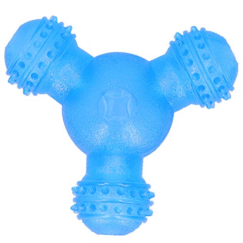 NUMNBE Automatische Haustier -Feeder -Spielzeugnahrung Leckage Interactive Ball -Kaut -Zähnereinigung für Teddy Golden Retriever (Blue) von NUMNBE