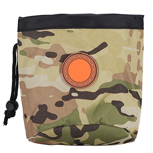 NUMNBE Haustierhund Welpe Beutel Walking Food Snack Bag Training Taille Aufbewahrung Halten Sie Taschen für Outdoor -Aktivitäten Blau gelb Camo (Einheitliche Größe) von NUMNBE