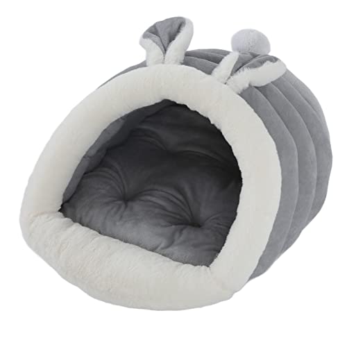 NUMNBE Kaninchenohren Katze und Hundezwingermaschine waschbarer halb geschlossener Hoch elastischer Schwamm Rundschuhe Haustier Zwinger Zwinger (Gray) von NUMNBE