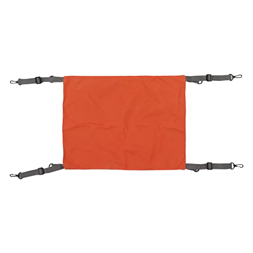 NUMNBE Katzenhängematte niedliche Reversible Katze Hängende Hängematte mit verstellbaren Gurten und Metallhaken für kleine Tiere und Haustiere (Orange) von NUMNBE