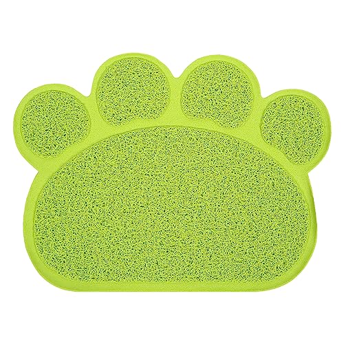 NUMNBE PVC -Katzentoilette Matte verhindern Schlupfweiche Katzentoderungskastenpad für Innenboden (Green) von NUMNBE