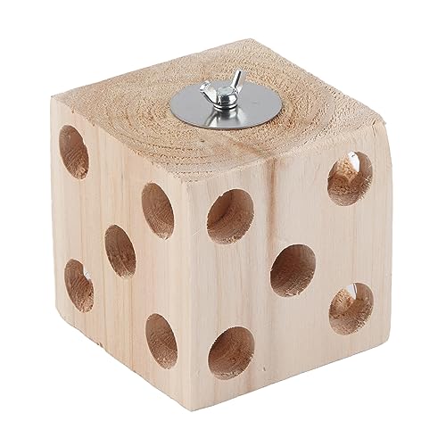 NUMNBE Vogelblock Spielzeugpapagei Holz kaut Lovebirds Cockatiels Grusse (9cm) von NUMNBE