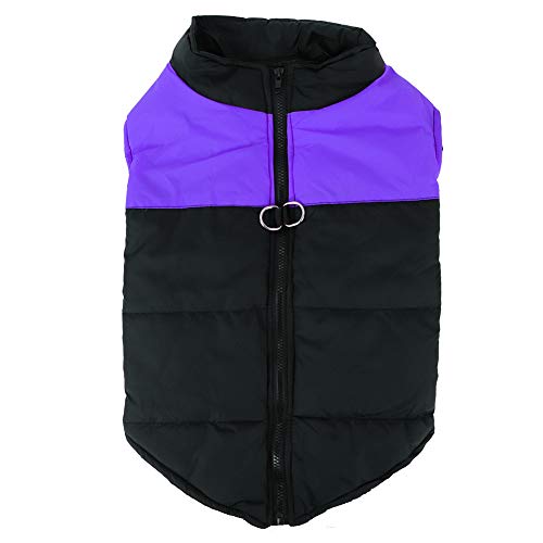 Purple Pet Down Jacke Weste Mantel für große Hunde (3XL) von NUMNBE