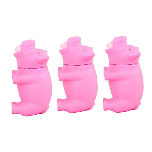 NUOBESTY 3 STK Schreiendes Schweine Spielzeug Quietschendes Spielzeug Tiere Partygeschenke Halloween Kniffliges Spielzeug Kauspielzeug Geburtstagsparty Liefert Stressabbauer Kieselgel Kind von NUOBESTY