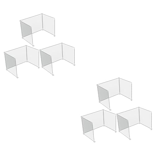 NUOBESTY 6 STK Transparente Trennwand Schreibtisch Muss Haben Schreibtischteiler Für Klassenzimmer Schreibtischteiler Für Studenten Ölspritzersieb Schutz Schüler Prüfungsmaterial Plastik von NUOBESTY