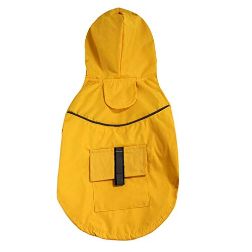 Hund Regenmantel Kleidung Wasserdichter Regenoverall für große mittelgroße kleine Hunde Golden Retriever Outdoor Pet Clothing Coat-Y_L. von NUOYIYI