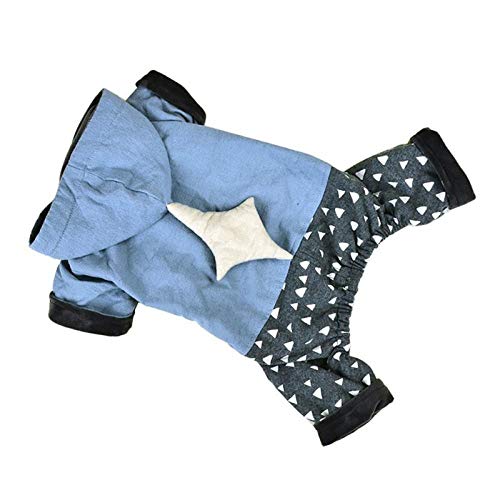 Winter Haustier Kleidung Welpe Katze Kleidung Hoodies Mantel Warmer vierbeiniger Overall Herbst Frühling Hund Kleidung L. von NUOYIYI