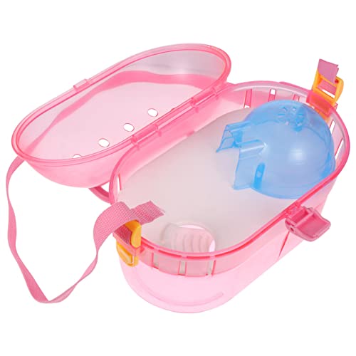 NUSITOU Hamster-transportkoffer Chinchilla-reisebox Mit Futter-/wasserhalter Badewanne Haustier-Outdoor-Koffer Für Kleintiere von NUSITOU