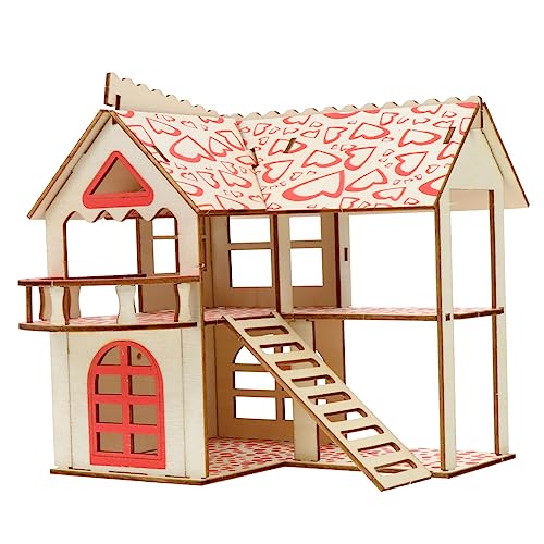 NUSITOU 1 Set Hamster Castle Double Layer Ratte Hamster Hideout Wohnkultur von NUSITOU