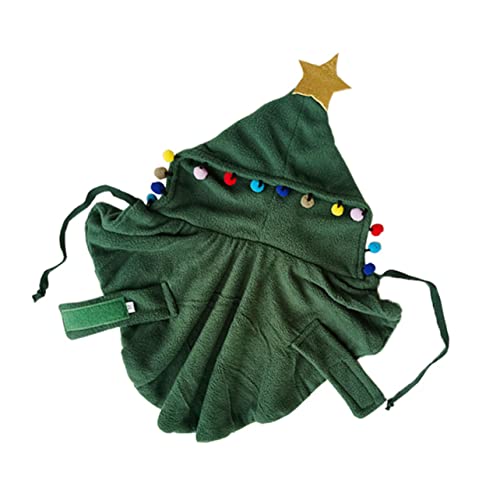 NUSITOU 1 Stück Haustier Weihnachtsumhang Für Hunde Winterkleidung Weihnachtskätzchen Kostüm Welpe Warmer Mantel Tier Haustierkleidung Tierdekoration Halloween Haustierkostüm von NUSITOU