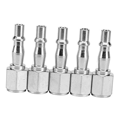 NUSITOU 10er Set 1/4 BSP Mini Druckluft Schnellverbinder Pneumatische Push Verbindungselemente Für Luftschlauch Und Kompressor UK Stil von NUSITOU