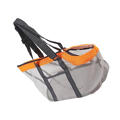 NUSITOU 1stk Haustier Handtasche Reise Haustier Outdoor-Handtasche Hunderucksack Für Kleine Hunde Hundegeschirr Für Rucksack Mesh-haustiertasche Kleine Reisetasche Hasenträger Nylon Orange von NUSITOU