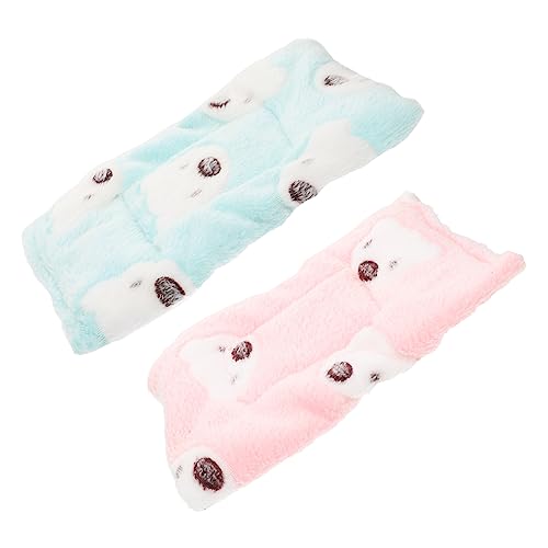 NUSITOU Hamster Schlafmatte Kuschelkissen Für Meerschweinchen Chinchilla Und Andere Kleintiere Pet Sleeping Nest Pad Kleine Haustier Ruheunterlage Pink Und von NUSITOU