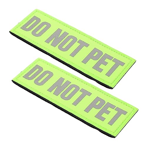 NUSITOU Service-Hunde-Patches Reflektierende Nylon-Aufkleber Für Hundewesten „Nicht “ Selbstklebende Tags von NUSITOU