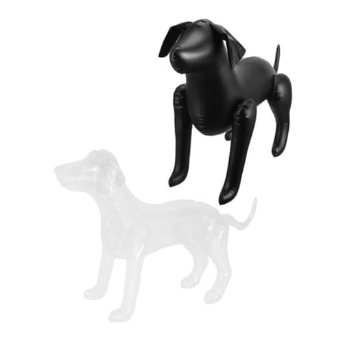 NUSITOU 2St Haustierbekleidungsmodell Hundeschaufensterpuppe nähen Stehende Hundemodelle Haustierkleidung Modellhund Ausstellungsmodell für Haustierbekleidung selbststehende Hunde PVC von NUSITOU