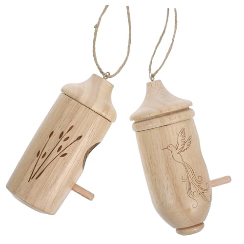 NUSITOU 2pcs Garten Dekorative Vogel Holz Nesting Feeder für Kolibris von NUSITOU