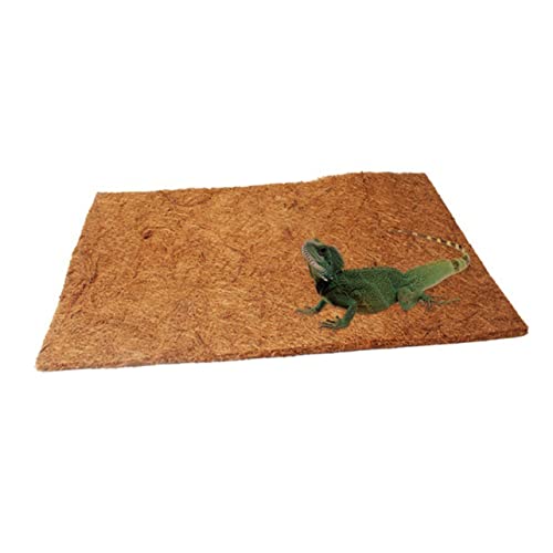 NUSITOU Produkte Für Reptilienkäfige Kokosnuss-unterlage Als Einstreu 50 X 30 cm Atmungsaktiv Für Haustier-Reptilien von NUSITOU