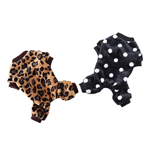 NUSITOU 2pcs Haustier Hund Nachtwäsche Gemütliche Herbst Haustier Outfit Dekorative Hund Kleidungsstück Atmungsaktiv Bequeme Hundekleidung von NUSITOU