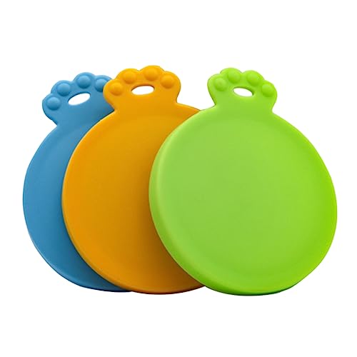 NUSITOU 3 Stücke Durable Pet Do Can Deckt Silikon-haustierfutter Aus (orange, Blau, Grün) von NUSITOU