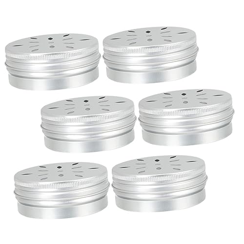 NUSITOU Aluminium für Hunde 6er-Pack 80 ml Hundeduft-Trainingshalter Blütenlochkappe für Hunde-Agility-Trainingswerkzeuge von NUSITOU