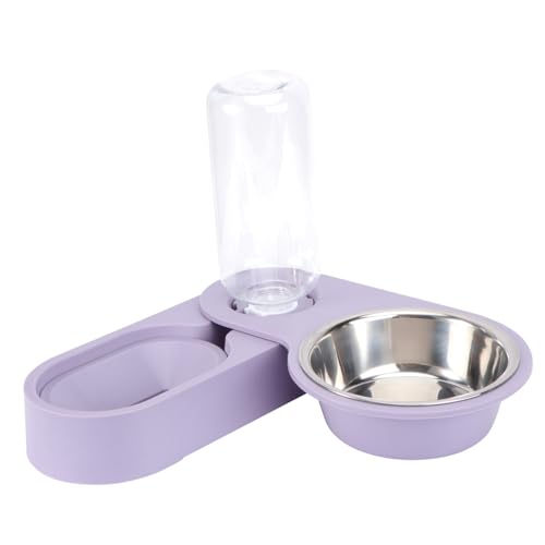 NUSITOU Katze Hund Schüssel Haustier Schalen Wasser Feeder Edelstahl Auto Wasser Refill Sicher von NUSITOU