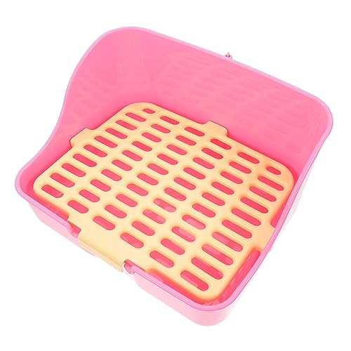 NUSITOU Box Kaninchen Toilette Kleine Haustier Toilette Haustierbedarf Kleine Schweinchen PIPI Toilette Kaninchen Töpfchen Trainingstoilette Haustier Töpfchen Haustier PIPI von NUSITOU