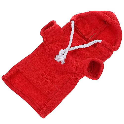 NUSITOU Hamster Und Meerschweinchen Sweatshirt Rotes Haustier Outfit Für Kleine Tiere Kuscheliges Und Warmes Sweatshirt Für Outdoor Aktivitäten Größe von NUSITOU