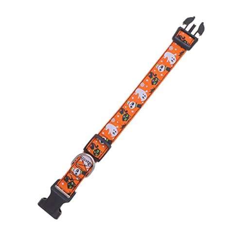 NUSITOU Halloween-hundehalsband Mit -licht Hundehalsband Einzigartiges Thema Robustes Bequemes Nylonmaterial von NUSITOU