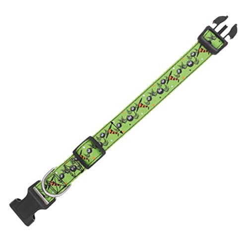 NUSITOU Haustierhalsband tierischer Halskragen Zierkragen Katzenhalsbänder Kätzchenhalsbänder Halloween Haustierdekoration Halloween Haustierzubehör Haustierkrawatte Hundeleine Nylon Green von NUSITOU