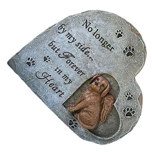 NUSITOU Hunde grabstein hundegrabstein Tiergedenkstein Tierdenkmal Hunde Gedenkstein Engel-Hund-Gedenkstatue Haustier-Denkmal Grabstein für Haustiere Grabsteine ​​für Haustiere Harz von NUSITOU