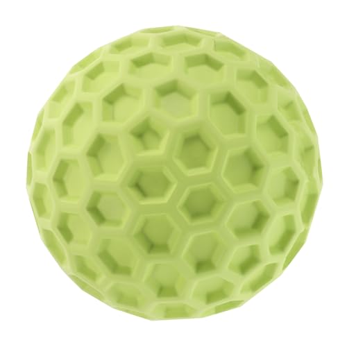 NUSITOU Hundespielzeugball Bälle Für Kleine Hunde Leckerli-Ball Für Hunde Kauball Für Welpen Quietschende Klangkugel Beißspielzeug Für Welpen Kleine Bälle Für Hunde Light Green Gummi von NUSITOU