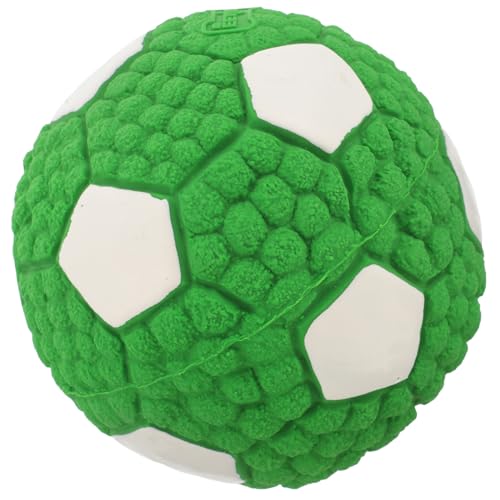 NUSITOU Hundespielzeugball Kauspielzeug Quietschendes Hundespielzeug Hund Quietscht Fußball Hunde Quietschender Ball Kleines Quietschspielzeug Für Hunde Welpenball Der Hund Gummi Singen von NUSITOU