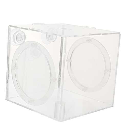 NUSITOU Kasten Isolationsbox Für Aquarien Salzgarnelen Aquarienpflanzen Leben Fischzuchtnetz Isoliertes Zuchtbecken Aquariumtrenner Aquariumteiler Trennbox Acryl Betta Fisch Baby von NUSITOU