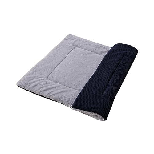 NUSITOU Kuschelige Katzenmatte 60x40cm Dicke Wärmende Schlafunterlage Für Haustiere Wendbare Katzenpads Navy Perfekt Für Kalte Wintertage Pet Accessories Und Pet Sleeping Pads von NUSITOU