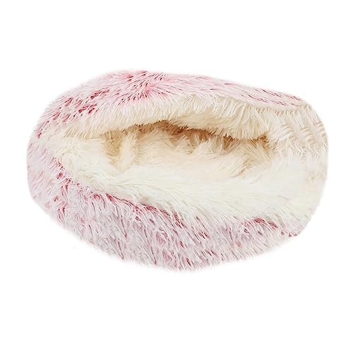 NUSITOU Katzennest Rundes Bett Für Haustiere Warmer Katzenteppich Plüschkatzenteppich Katze Winterbett Donut-kuschel-katzenbett Höhlenbett Katzenschlafsack Gemütlich Schlafkissen Flanell von NUSITOU